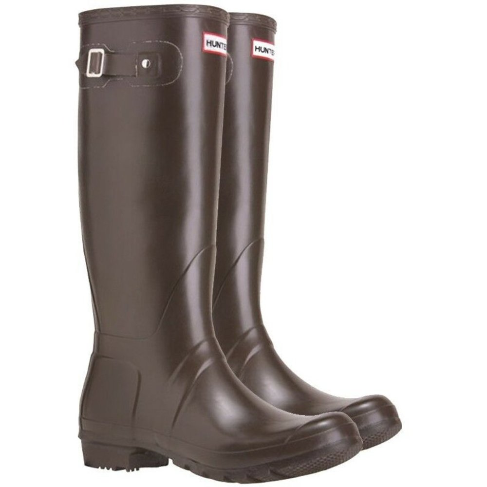 Hunter Original Tall Rain Boot Brown Chocolate